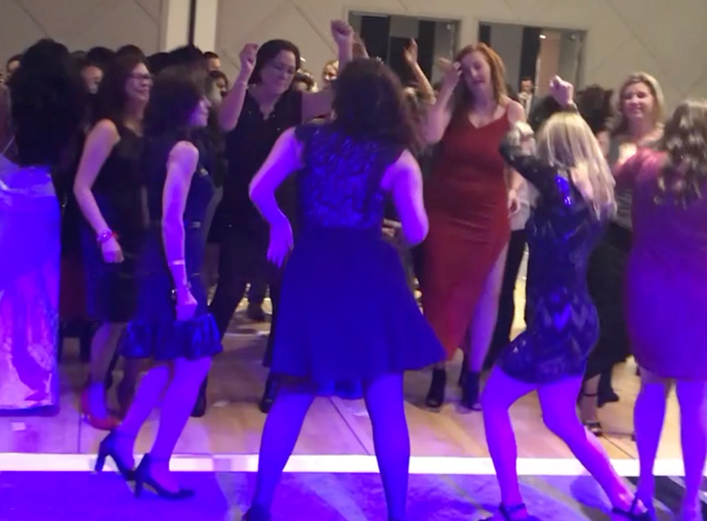 Ladies on the dance floor.